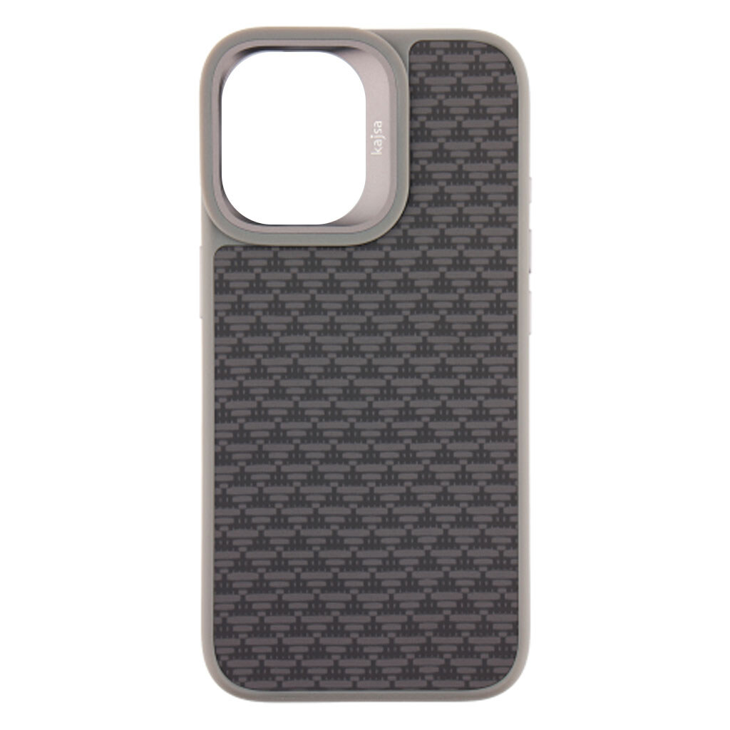 Чехол (накладка) Apple iPhone 17, Kajsa Pyramid Pattern, MagSafe, Серый - № 1 Чехол (накладка) Apple iPhone 17, Kajsa Pyramid Pattern, MagSafe, Серый - № 1