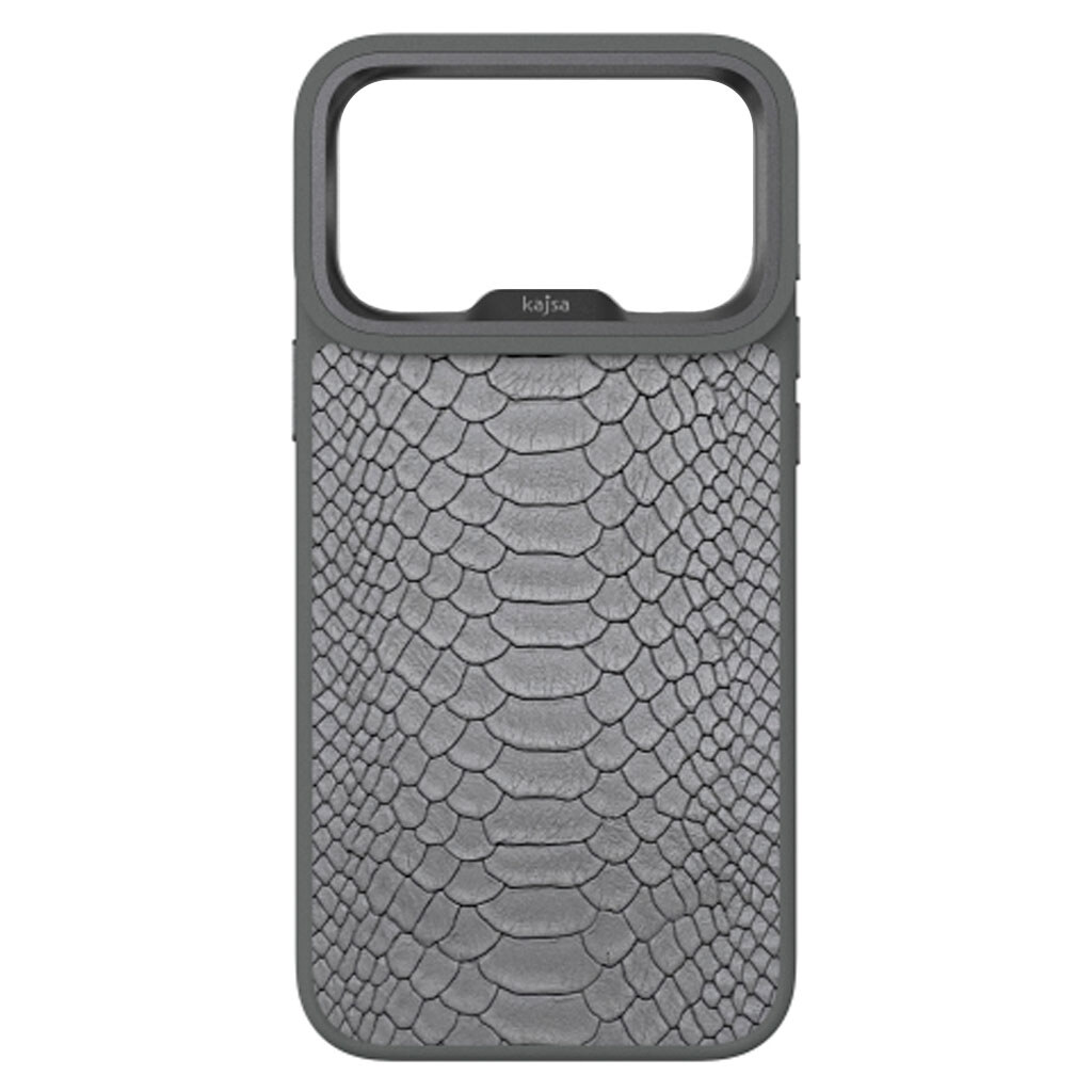 Чохол (накладка) Apple iPhone 17 Pro Max, Kajsa Snake Pattern, Grey O-Ring, MagSafe, Сірий - № 1 Чохол (накладка) Apple iPhone 17 Pro Max, Kajsa Snake Pattern, Grey O-Ring, MagSafe, Сірий - № 1
