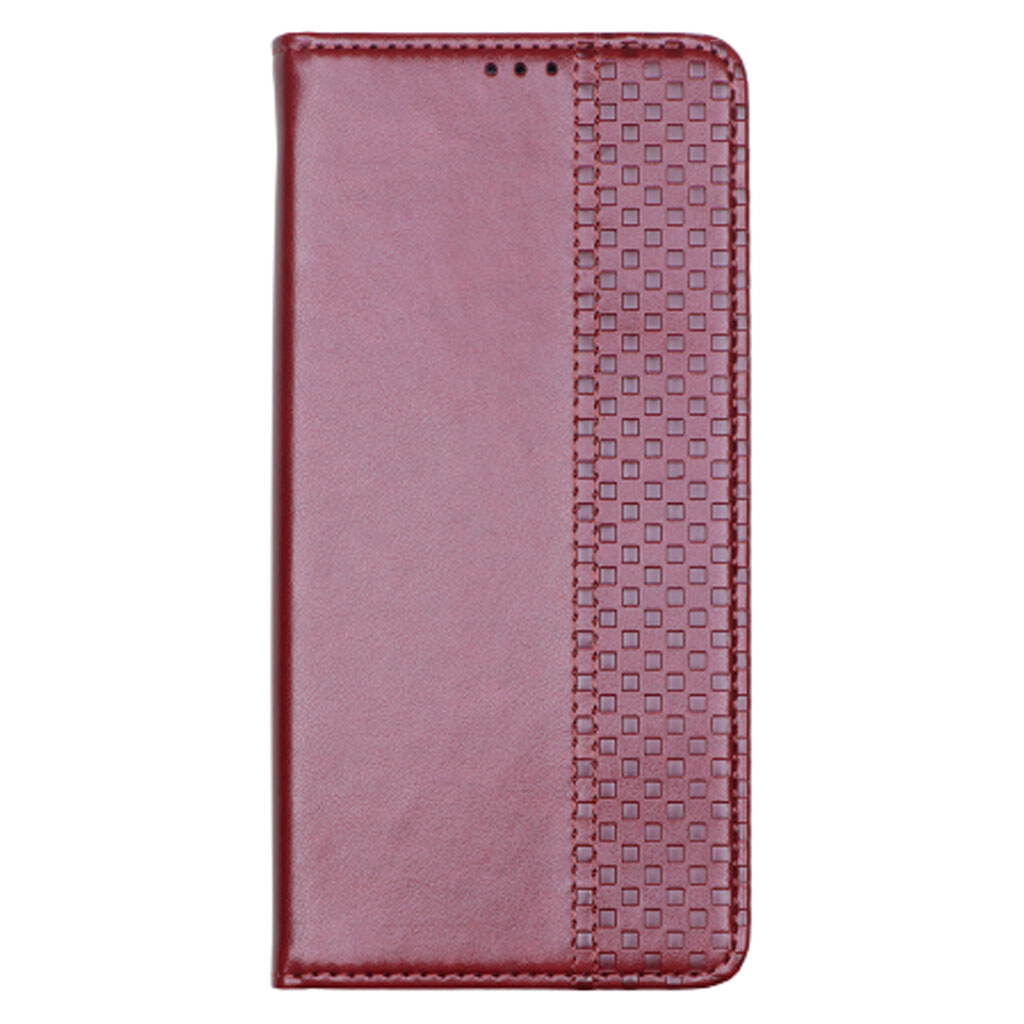 Чохол (книжка) Xiaomi Redmi Note 14, Chess Skin, Бордовий - № 1 Чохол (книжка) Xiaomi Redmi Note 14, Chess Skin, Бордовий - № 1