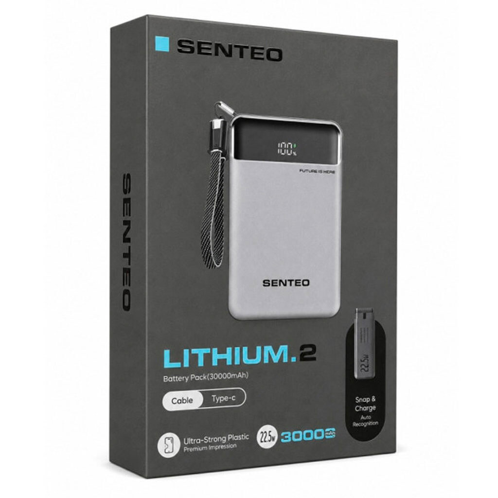 Портативная батарея (Power Bank) SENTEO Lithium 2 PS3-02, 30000 mAh, Черный - № 3 Портативная батарея (Power Bank) SENTEO Lithium 2 PS3-02, 30000 mAh, Черный - № 3