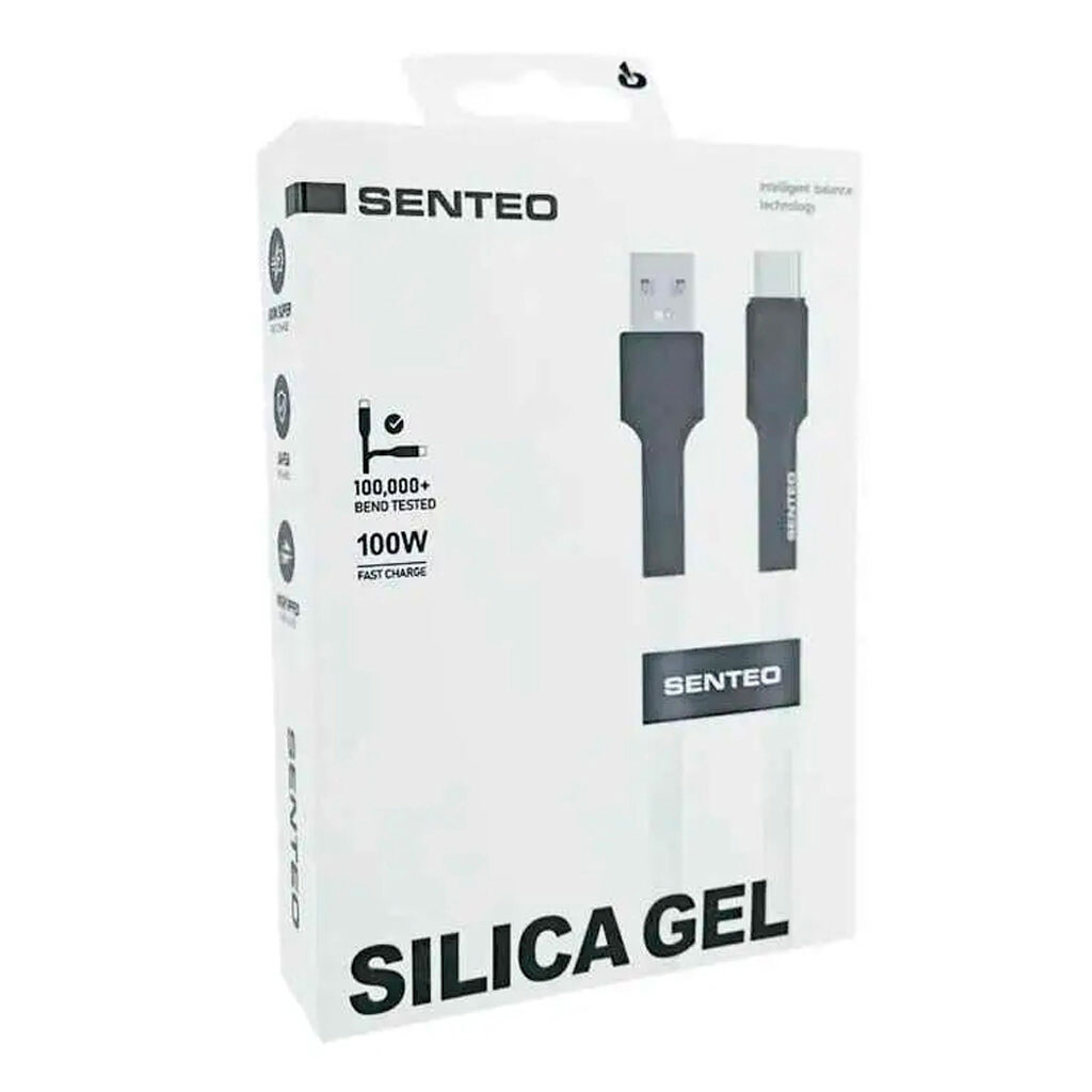 USB кабель SENTEO SL-03, Type-C, 1.0 м., Чорний - № 1 USB кабель SENTEO SL-03, Type-C, 1.0 м., Чорний - № 1
