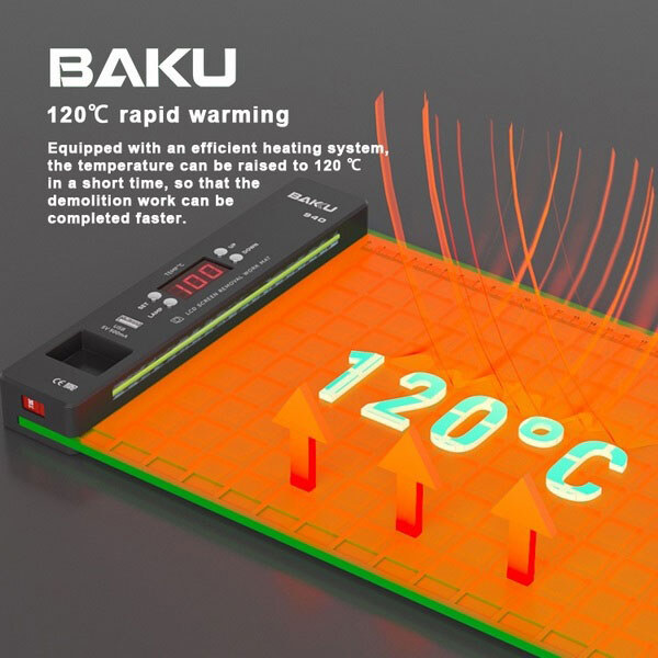 Килимок монтажний силіконовий термостійкий BAKU BK-940 - № 3 Килимок монтажний силіконовий термостійкий BAKU BK-940 - № 3