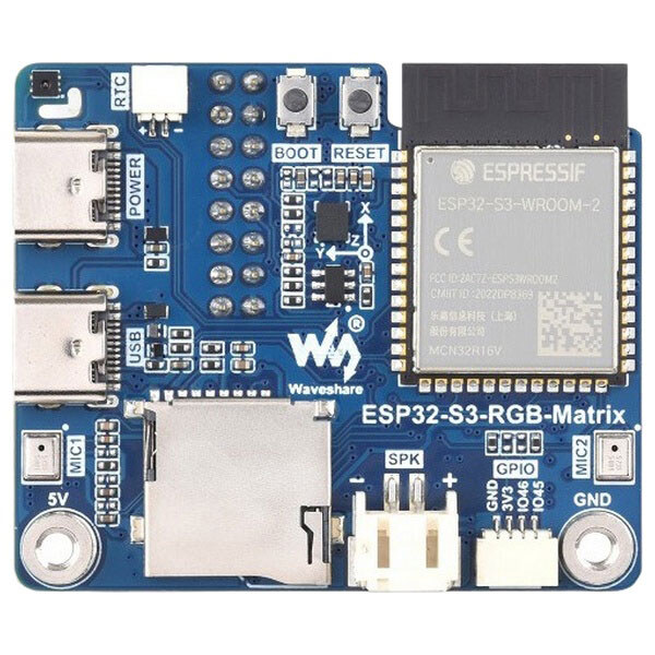 Плата драйвера для Waveshare RGB LED панелі на ESP32-S3 - № 2 Плата драйвера для Waveshare RGB LED панелі на ESP32-S3 - № 2