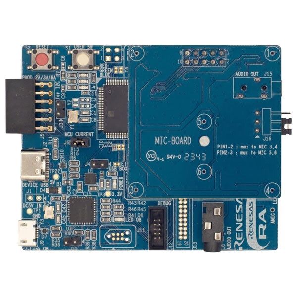 Плата разработки Renesas VK-RA8M1 Voice Recognition Kit - № 2 Плата разработки Renesas VK-RA8M1 Voice Recognition Kit - № 2