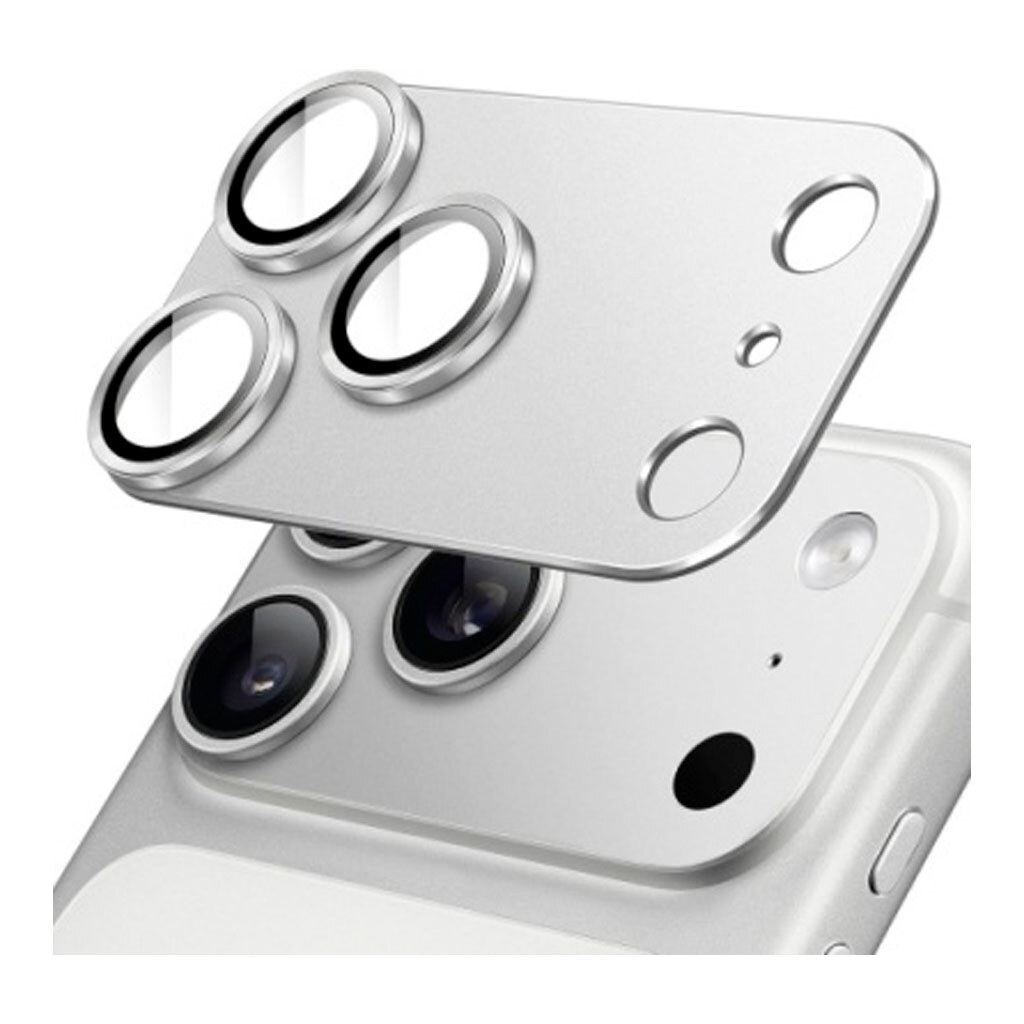 Захисне скло камери Apple iPhone 17 Pro, Metal Classic, Срібний - № 1 Захисне скло камери Apple iPhone 17 Pro, Metal Classic, Срібний - № 1