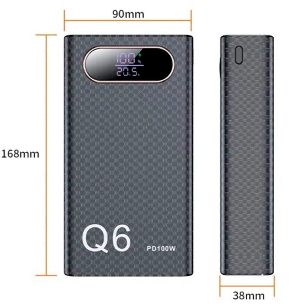Корпус Multi-Powerbank Q6, Чорний - № 6 Корпус Multi-Powerbank Q6, Чорний - № 6