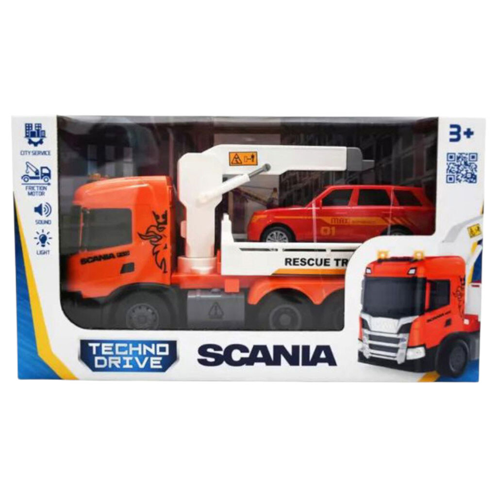 Ігровий набір серії "Big Truck: евакуатор SCANIA З МАШИНОЮ", світло, звук, Technodrive - № 2 Ігровий набір серії "Big Truck: евакуатор SCANIA З МАШИНОЮ", світло, звук, Technodrive - № 2