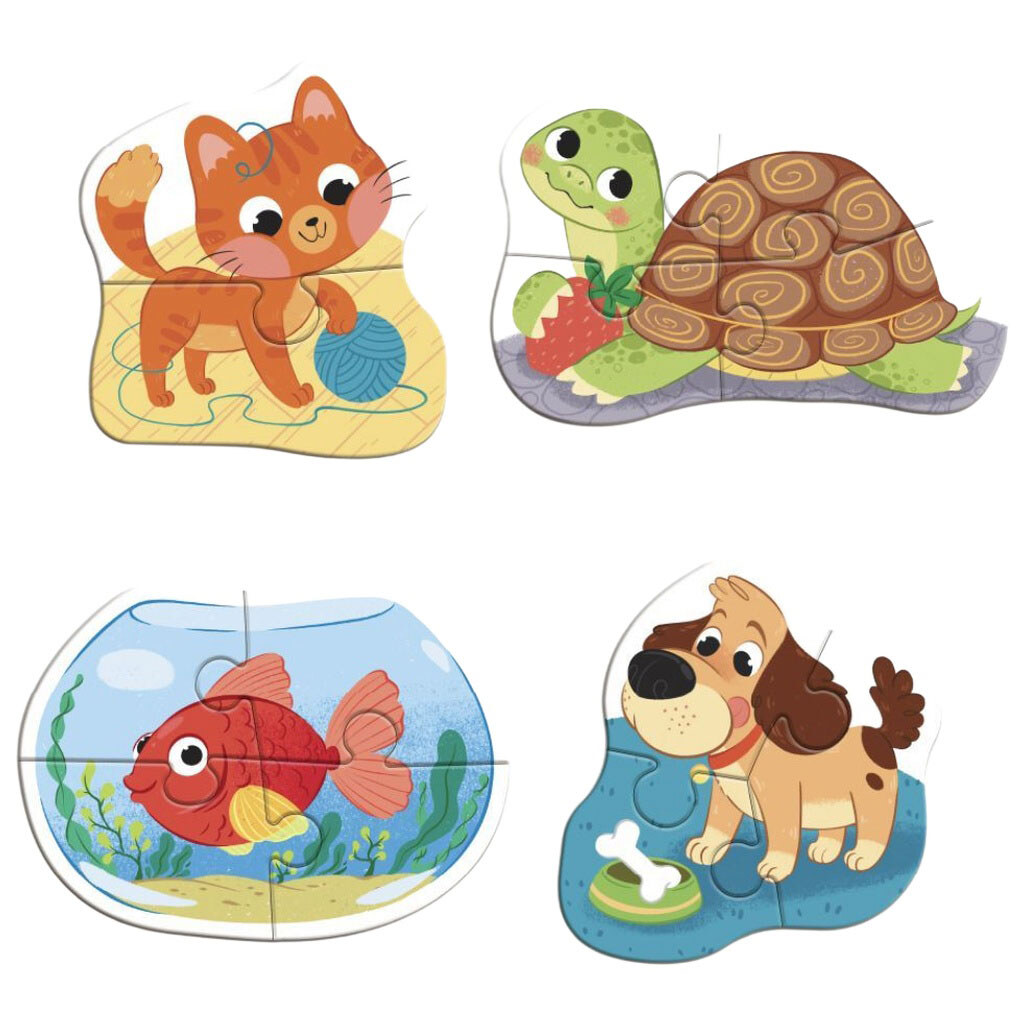 Головоломка 4 в 1 Baby puzzle. Домашні тварини, Dodo - № 3 Головоломка 4 в 1 Baby puzzle. Домашні тварини, Dodo - № 3