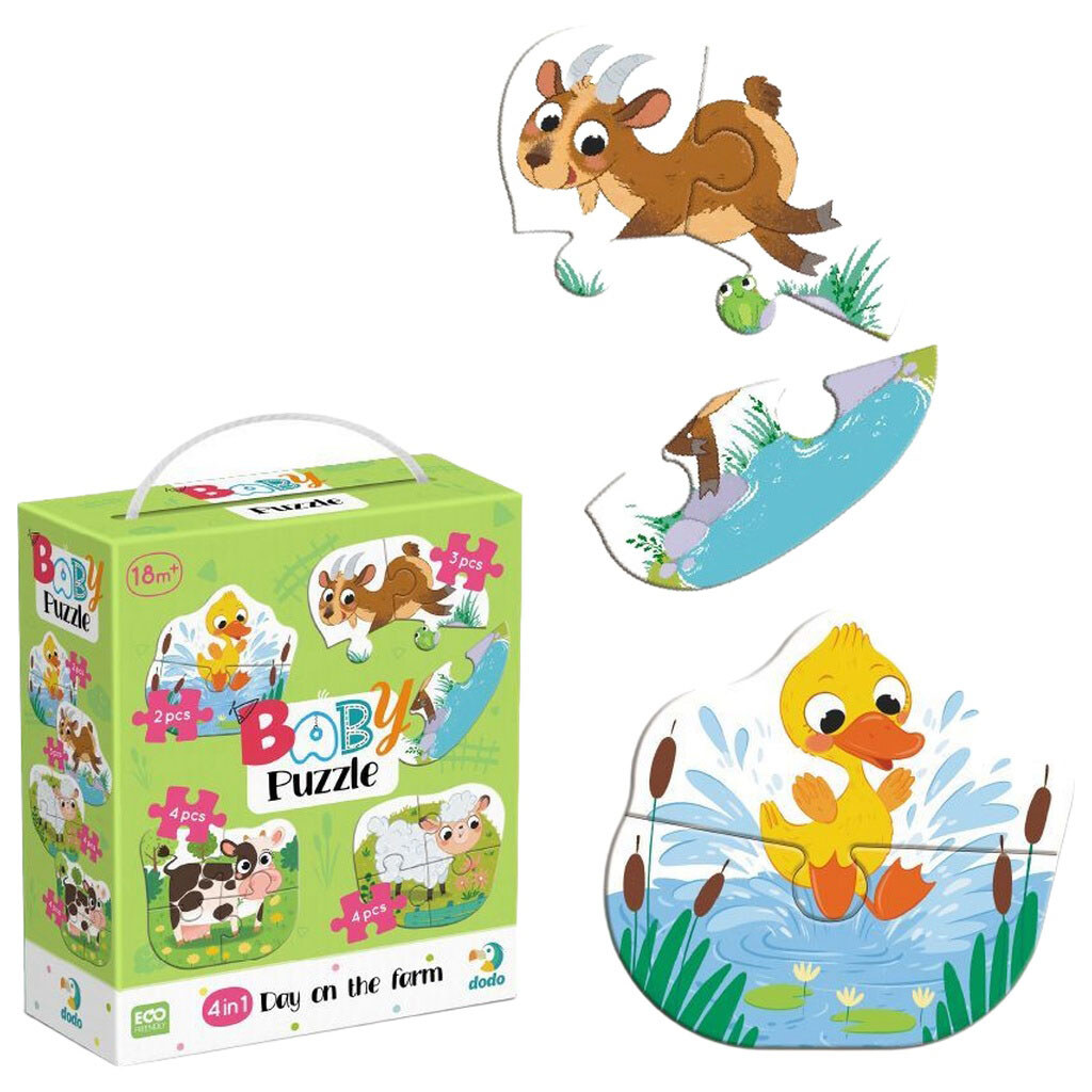 Пазл 4в1 "Baby puzzle. День на фермі", Dodo - № 1 Пазл 4в1 "Baby puzzle. День на фермі", Dodo - № 1