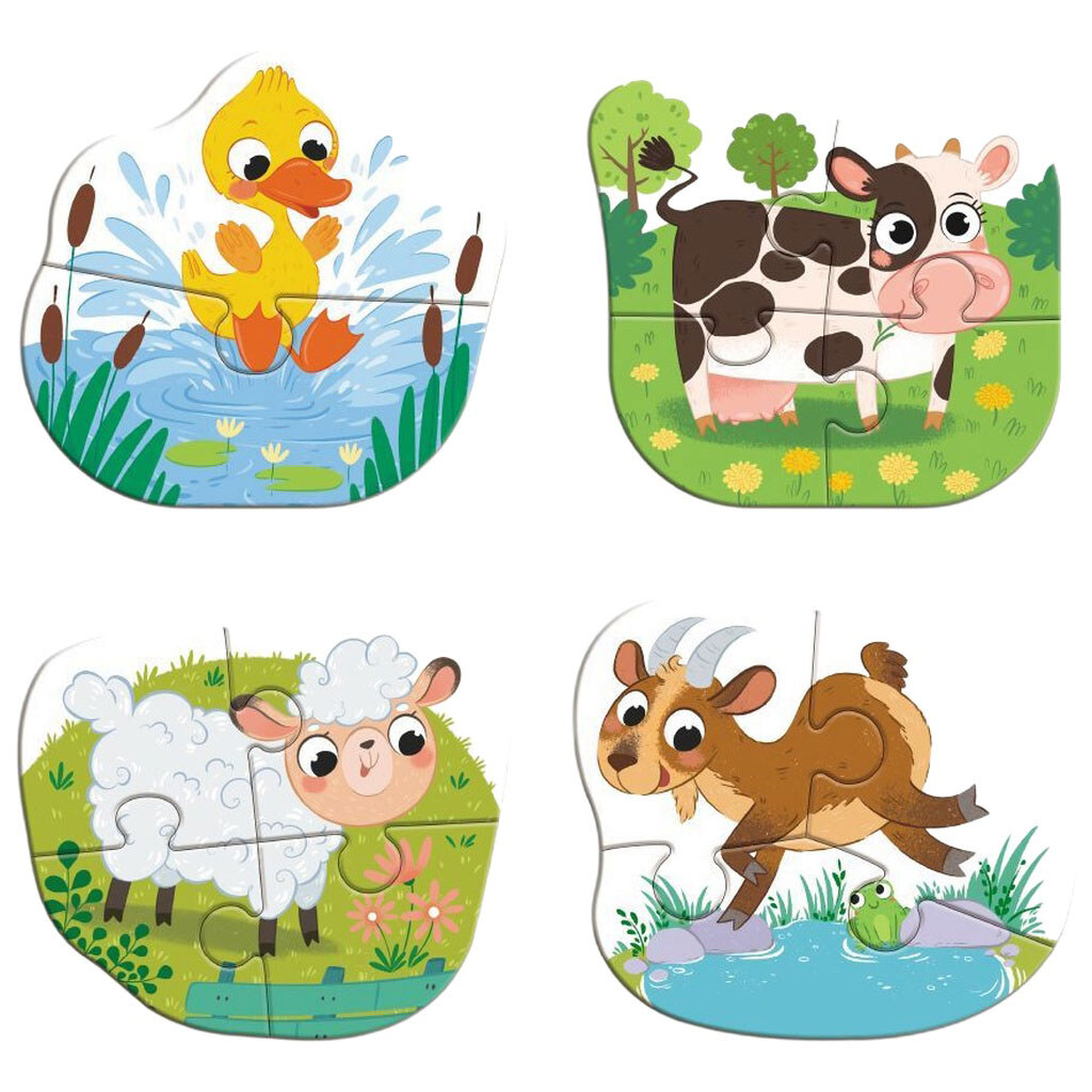 Пазл 4в1 "Baby puzzle. День на фермі", Dodo - № 2 Пазл 4в1 "Baby puzzle. День на фермі", Dodo - № 2