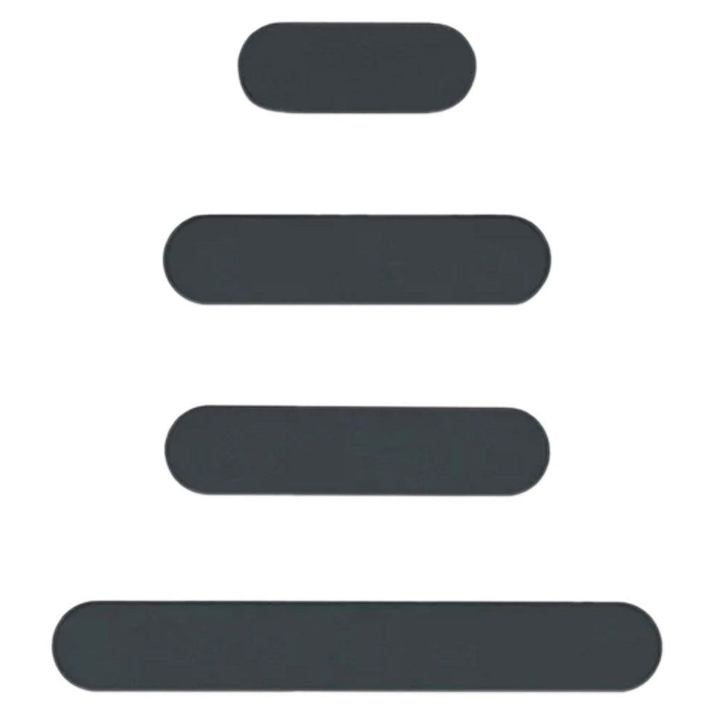Набор кнопок Apple iPhone 16 / iPhone 16 Plus, Черный - № 1 Набор кнопок Apple iPhone 16 / iPhone 16 Plus, Черный - № 1