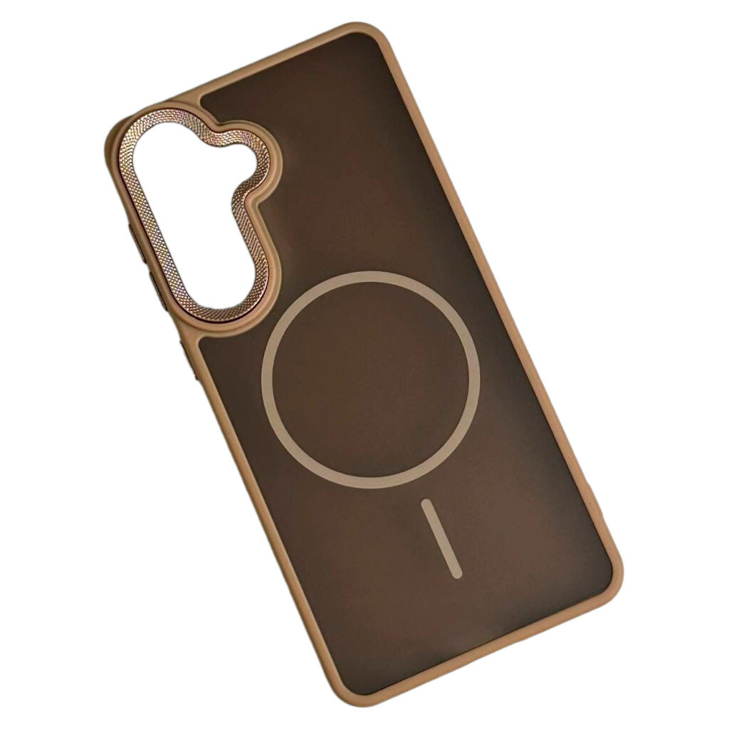 Чехол (накладка) Samsung Galaxy S25 Ultra, Matte Corrugated Camera Thin, MagSafe, Коричневый - № 1 Чехол (накладка) Samsung Galaxy S25 Ultra, Matte Corrugated Camera Thin, MagSafe, Коричневый - № 1