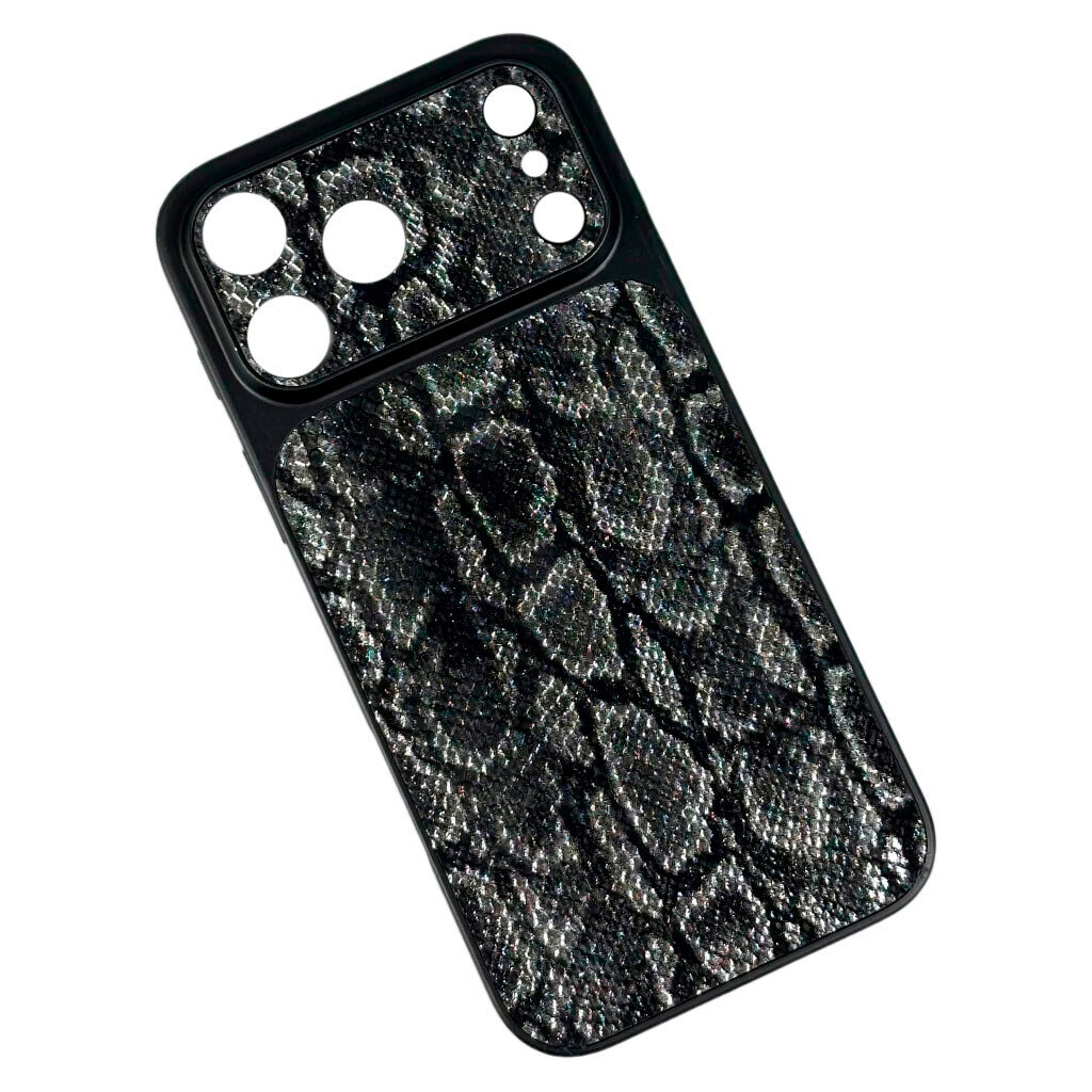 Чохол (накладка) Apple iPhone 16 Pro Max, Reptile, Чорний - № 1 Чохол (накладка) Apple iPhone 16 Pro Max, Reptile, Чорний - № 1