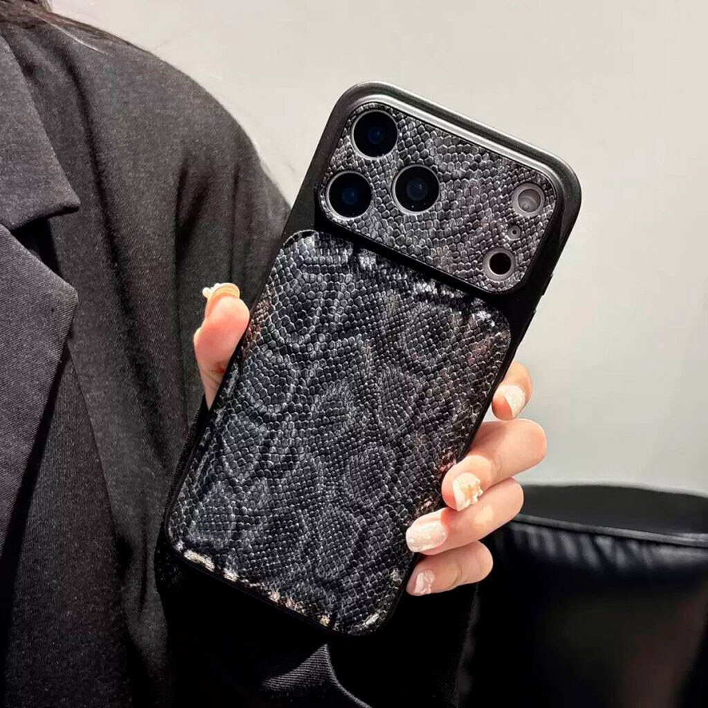 Чохол (накладка) Apple iPhone 16 Pro Max, Reptile, Чорний - № 2 Чохол (накладка) Apple iPhone 16 Pro Max, Reptile, Чорний - № 2