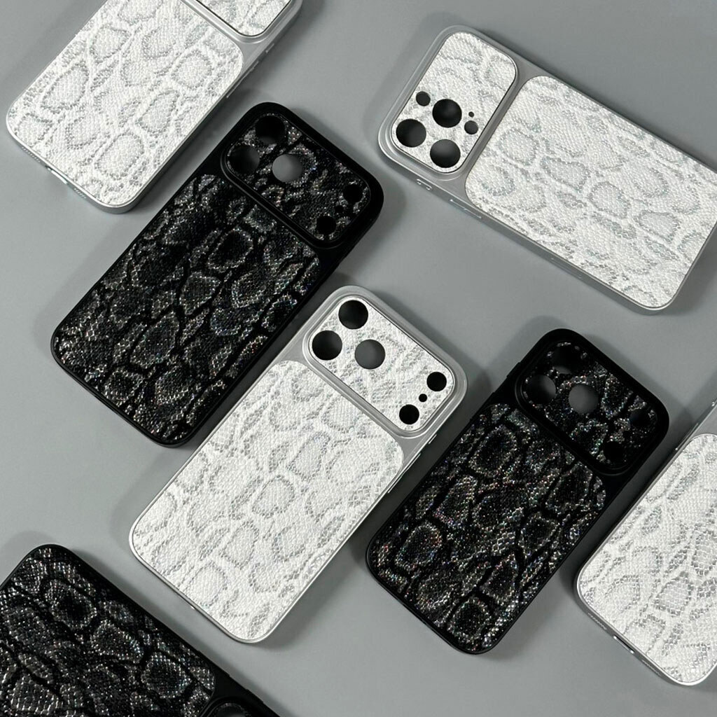 Чохол (накладка) Apple iPhone 16 Pro Max, Reptile, Чорний - № 5 Чохол (накладка) Apple iPhone 16 Pro Max, Reptile, Чорний - № 5