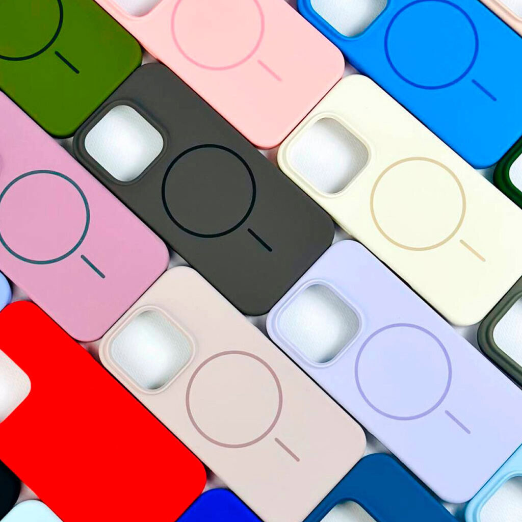 Чохол (накладка) Apple iPhone 13, Air Beats, MagSafe, Сірий - № 7 Чохол (накладка) Apple iPhone 13, Air Beats, MagSafe, Сірий - № 7
