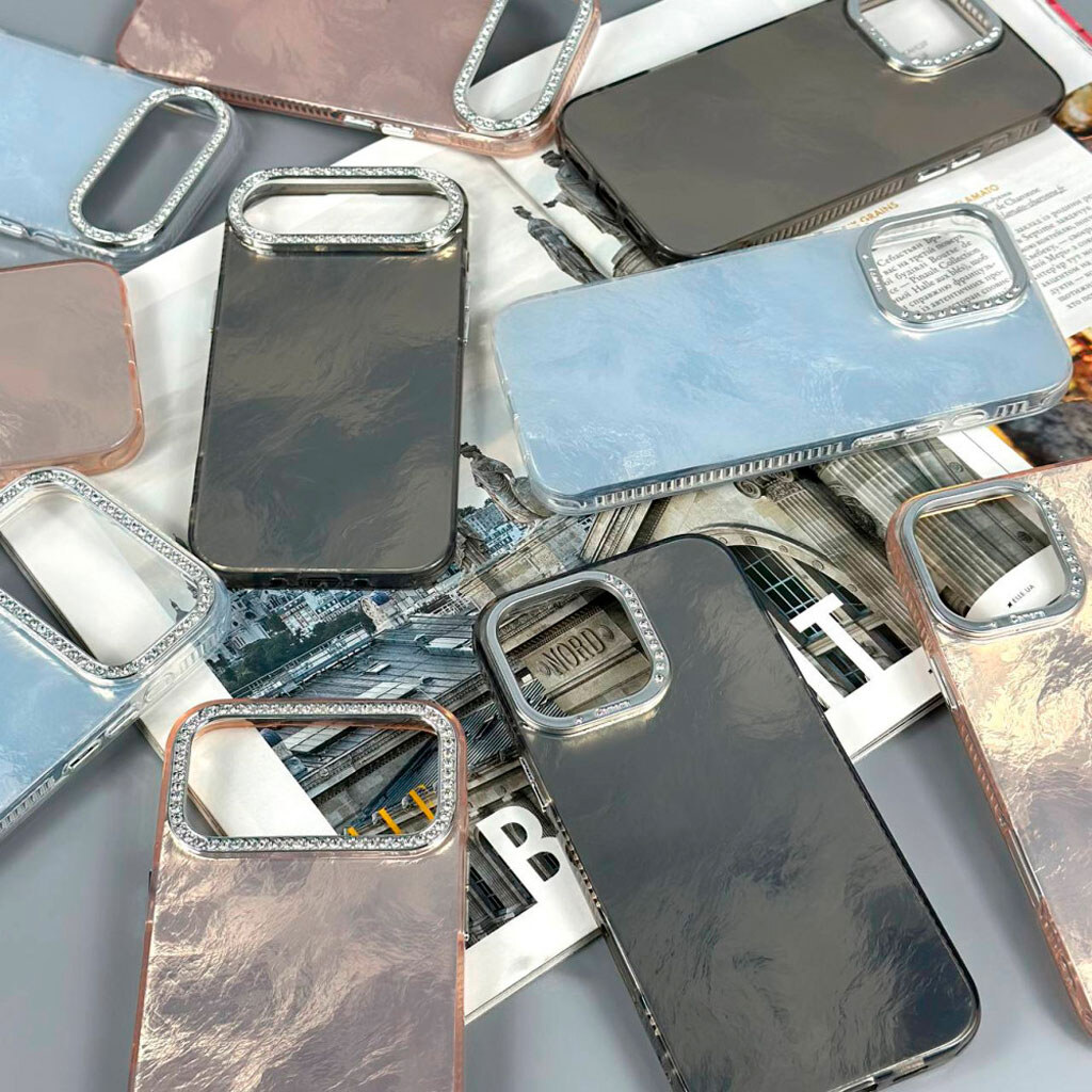 Чехол (накладка) Apple iPhone 15, Shiny Mountain, Серый - № 7 Чехол (накладка) Apple iPhone 15, Shiny Mountain, Серый - № 7