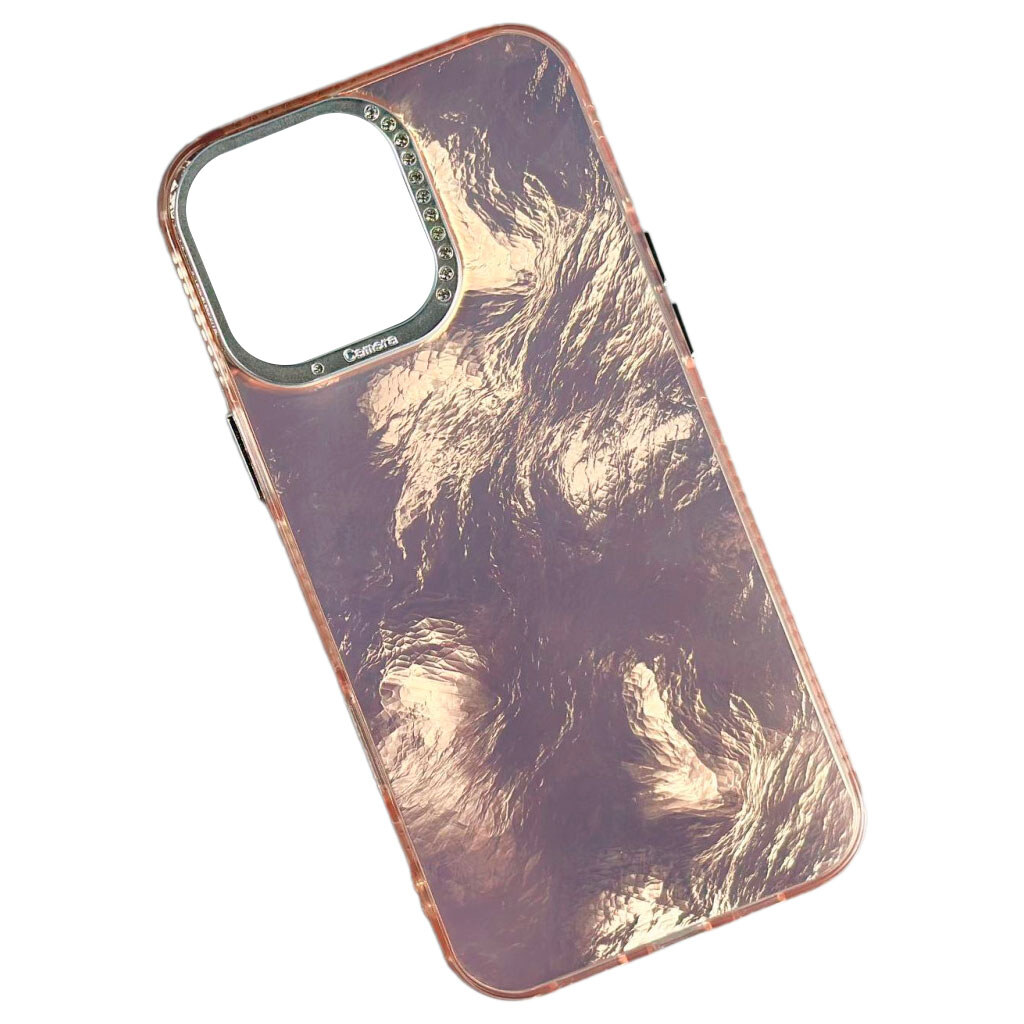 Чохол (накладка) Apple iPhone 16, Shiny Mountain, Рожевий - № 1 Чохол (накладка) Apple iPhone 16, Shiny Mountain, Рожевий - № 1