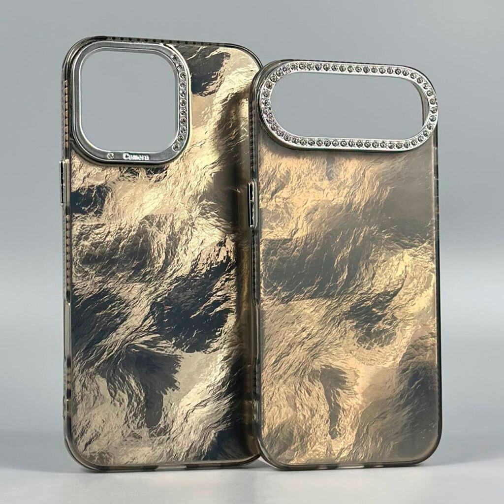 Чохол (накладка) Apple iPhone 16e, Shiny Mountain, Сірий - № 3 Чохол (накладка) Apple iPhone 16e, Shiny Mountain, Сірий - № 3