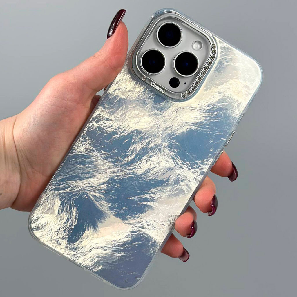 Чохол (накладка) Apple iPhone 17 Air, Shiny Mountain, Сірий - № 2 Чохол (накладка) Apple iPhone 17 Air, Shiny Mountain, Сірий - № 2