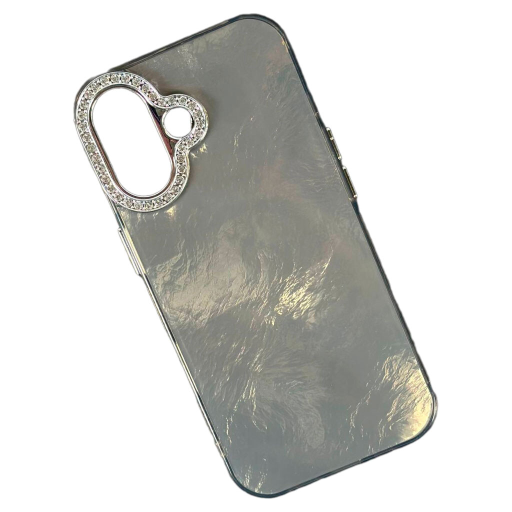 Чехол (накладка) Apple iPhone 17, Shiny Mountain, Серый - № 1 Чехол (накладка) Apple iPhone 17, Shiny Mountain, Серый - № 1