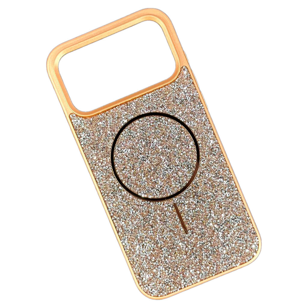 Чехол (накладка) Apple iPhone 17 Pro Max, Swarovski Diamonds, MagSafe, Оранжевый - № 1 Чехол (накладка) Apple iPhone 17 Pro Max, Swarovski Diamonds, MagSafe, Оранжевый - № 1
