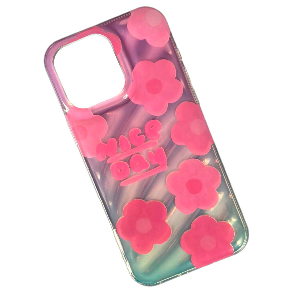 Чохол (накладка) Apple iPhone 14, Pink Flowers, Wave Dream, Малюнок - № 1 Чохол (накладка) Apple iPhone 14, Pink Flowers, Wave Dream, Малюнок - № 1