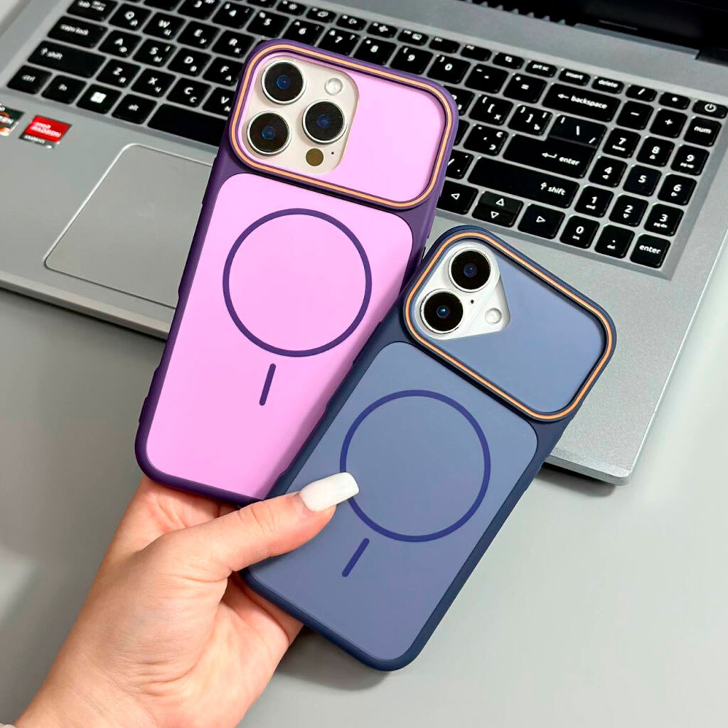 Чохол (накладка) Apple iPhone 16, Air Beats Matte Split Line, MagSafe, Коричневий - № 3 Чохол (накладка) Apple iPhone 16, Air Beats Matte Split Line, MagSafe, Коричневий - № 3