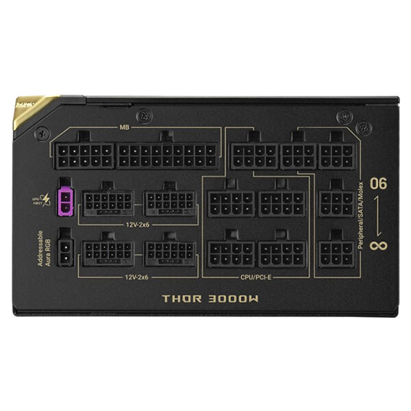 Блок живлення для корпусів Asus ROG Thor Titanium III Edition 20, Чорний - № 4 Блок живлення для корпусів Asus ROG Thor Titanium III Edition 20, Чорний - № 4