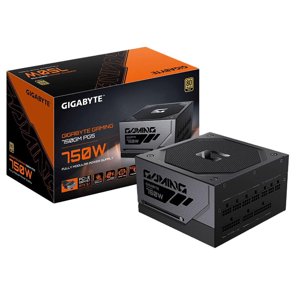 Блок живлення для корпусів Gigabyte Gaming 750GM PG5, Чорний - № 7 Блок живлення для корпусів Gigabyte Gaming 750GM PG5, Чорний - № 7