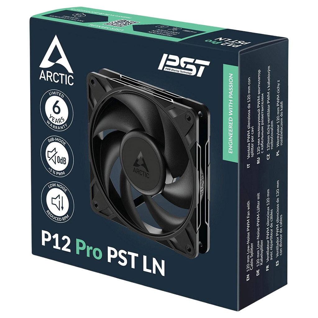 Вентилятор Arctic P12 Pro LN, Черный - № 6 Вентилятор Arctic P12 Pro LN, Черный - № 6