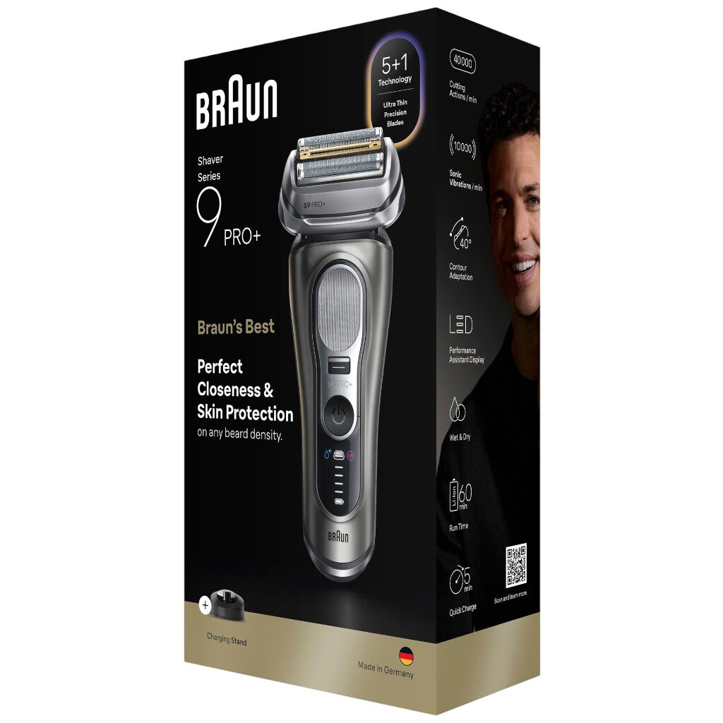 Електробритва Braun Series 9 PRO+ 9615s, Чорний - № 2 Електробритва Braun Series 9 PRO+ 9615s, Чорний - № 2