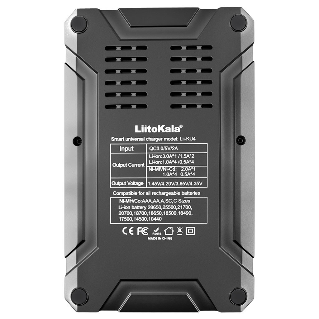 Зарядное устройство Liitokala Lii-KU4, Черный - № 2 Зарядное устройство Liitokala Lii-KU4, Черный - № 2