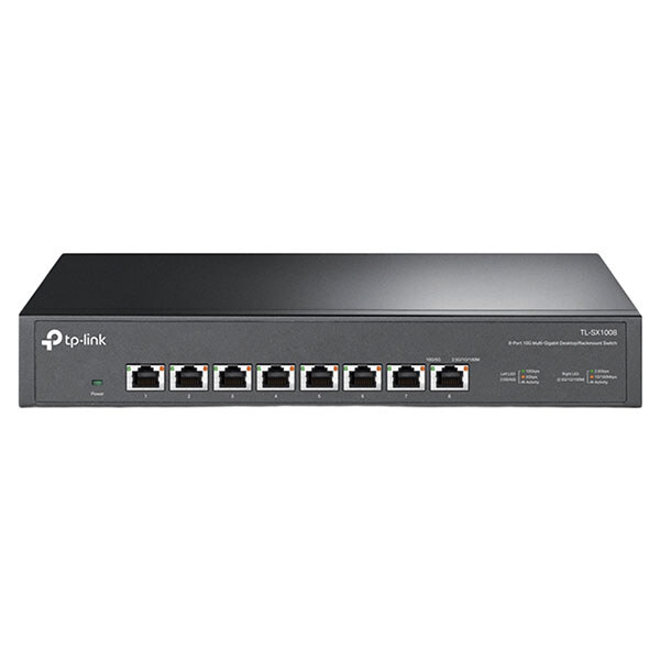 Коммутатор сетевой TP-Link TL-SX1008, Черный - № 1 Коммутатор сетевой TP-Link TL-SX1008, Черный - № 1