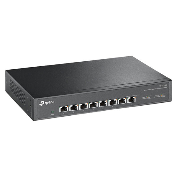 Коммутатор сетевой TP-Link TL-SX1008, Черный - № 2 Коммутатор сетевой TP-Link TL-SX1008, Черный - № 2
