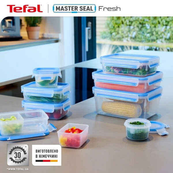 Контейнер Tefal Master Seal K3022212, Прозрачный - № 9 Контейнер Tefal Master Seal K3022212, Прозрачный - № 9