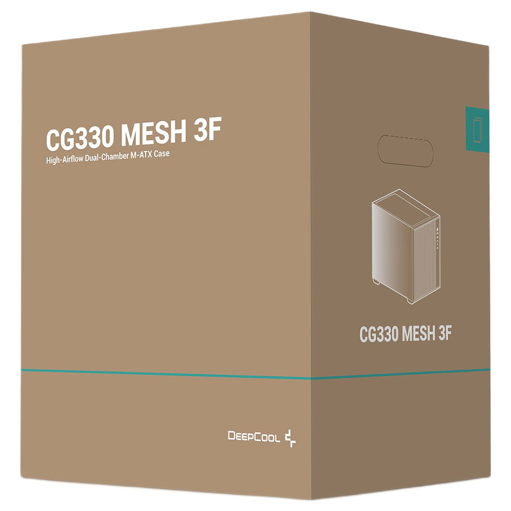 Корпус DeepCool CG330 Mesh 3F, Чорний - № 10 Корпус DeepCool CG330 Mesh 3F, Чорний - № 10