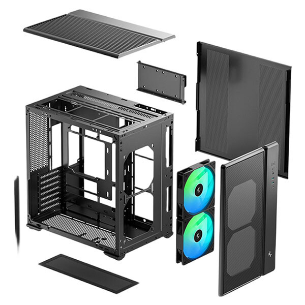 Корпус DeepCool CG590 Mesh 2F, Черный - № 11 Корпус DeepCool CG590 Mesh 2F, Черный - № 11