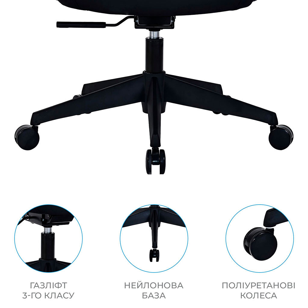 Офисное кресло OfficePro Anvio OC500B, Черный - № 12 Офисное кресло OfficePro Anvio OC500B, Черный - № 12