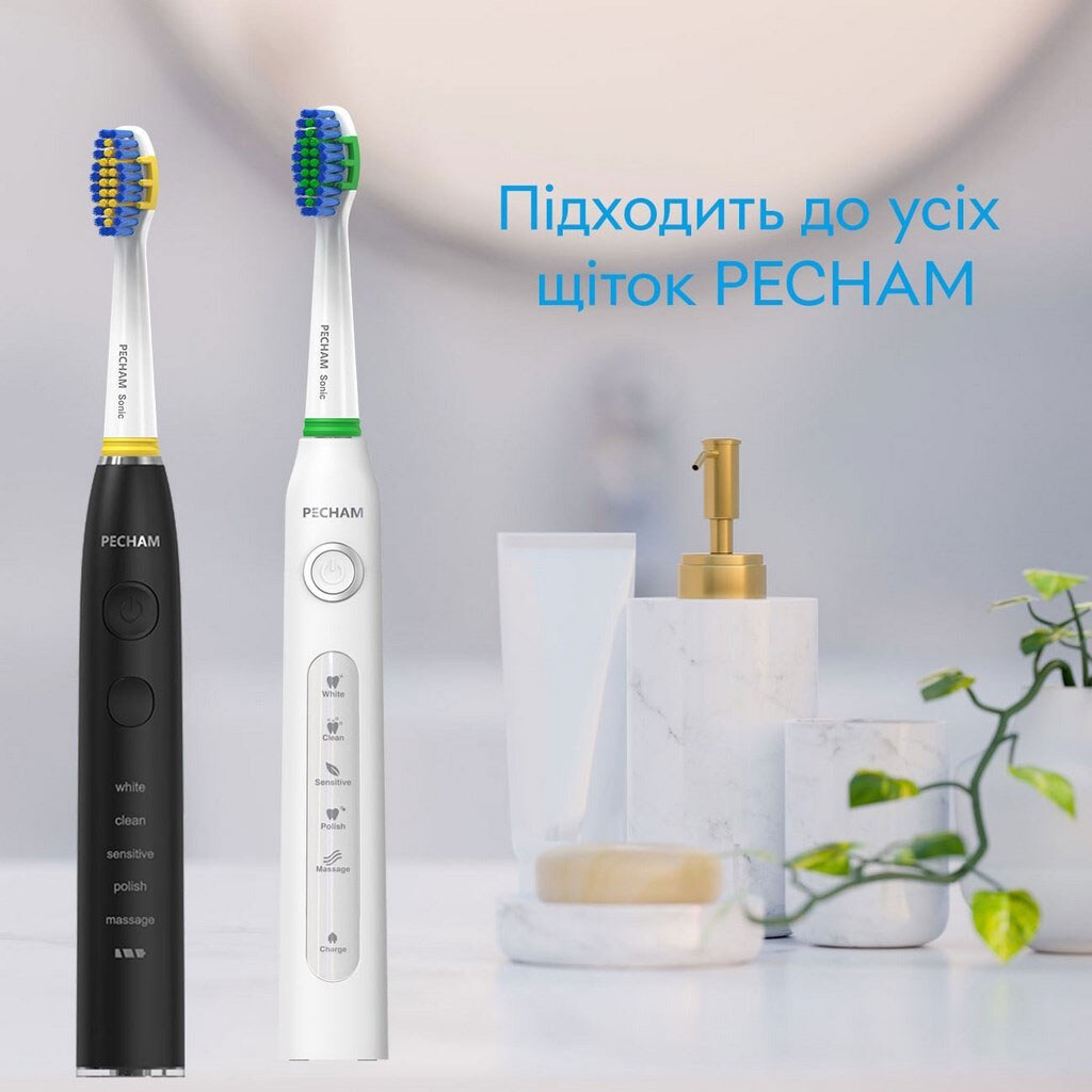 Насадки для зубной щетки Pecham Travel, Белый - № 3 Насадки для зубной щетки Pecham Travel, Белый - № 3