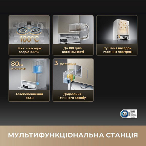 Робот-пилосос Dreame Bot Matrix 10 Pro, Білий - № 6 Робот-пилосос Dreame Bot Matrix 10 Pro, Білий - № 6