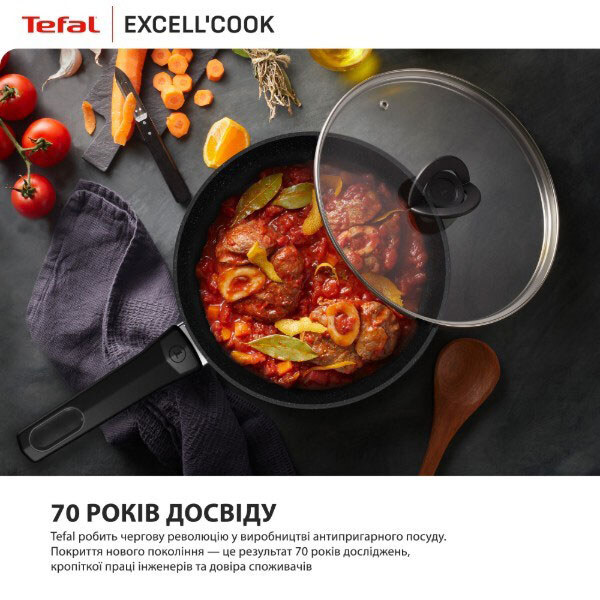 Сковорода Tefal Excell Cook G3390432, Черный - № 4 Сковорода Tefal Excell Cook G3390432, Черный - № 4