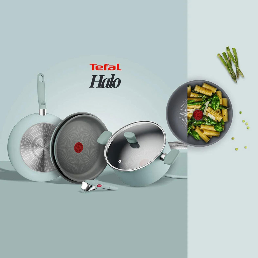 Сковорода Tefal Halo Eucalyptus G0160702, Серый - № 4 Сковорода Tefal Halo Eucalyptus G0160702, Серый - № 4