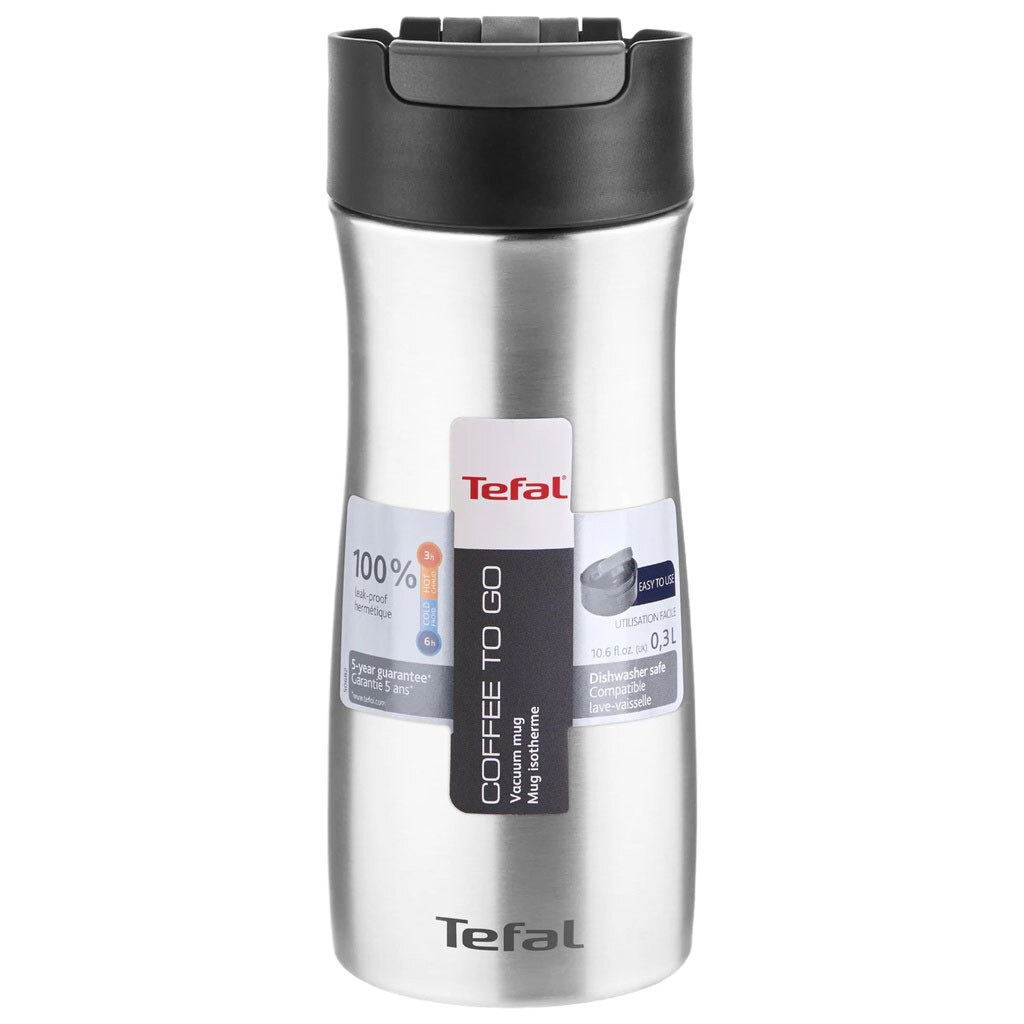 Термочашка Tefal Coffee to go, Срібний - № 3 Термочашка Tefal Coffee to go, Срібний - № 3