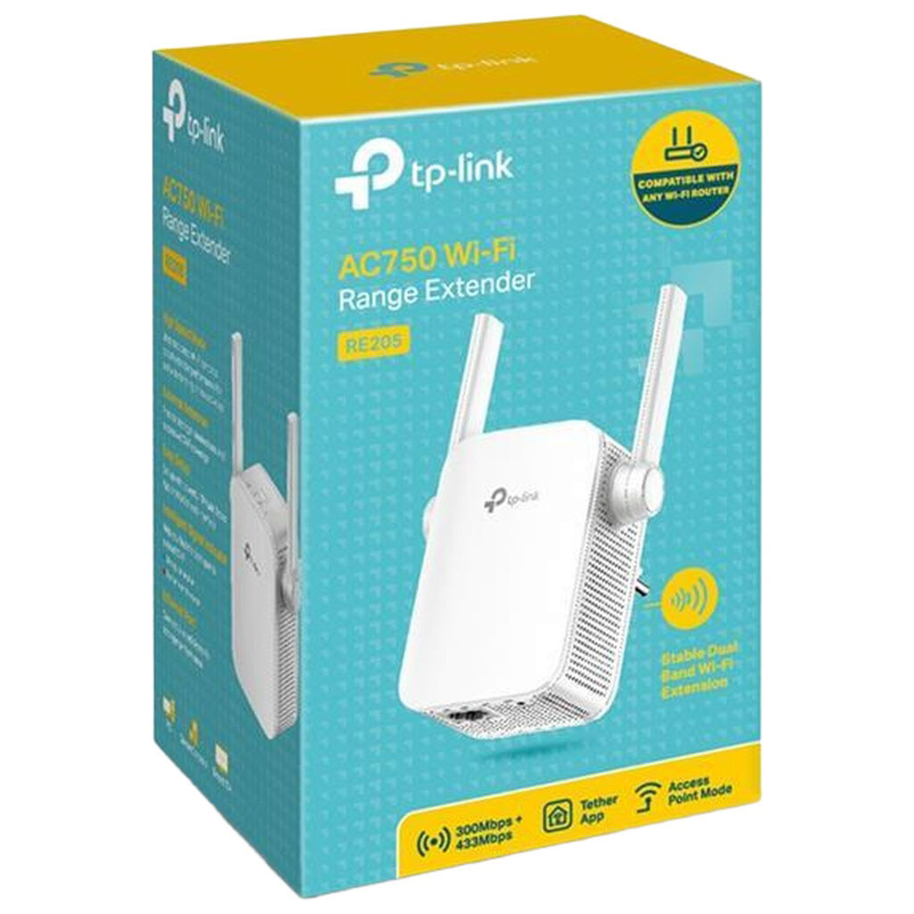 Точка доступа TP-Link RE205, Белый - № 4 Точка доступа TP-Link RE205, Белый - № 4