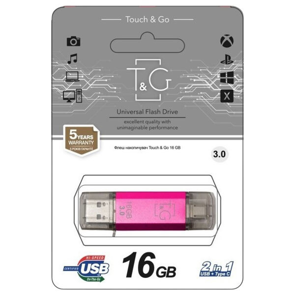 USB Flash T&G 009 Star Series, 16 Гб., Рожевий - № 2 USB Flash T&G 009 Star Series, 16 Гб., Рожевий - № 2