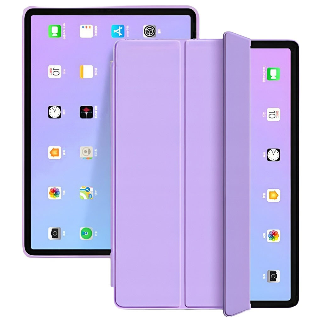 Чехол (книжка) Apple iPad Air 11 2026, BeCover Tri Fold Soft TPU, Фиолетовый - № 1 Чехол (книжка) Apple iPad Air 11 2026, BeCover Tri Fold Soft TPU, Фиолетовый - № 1