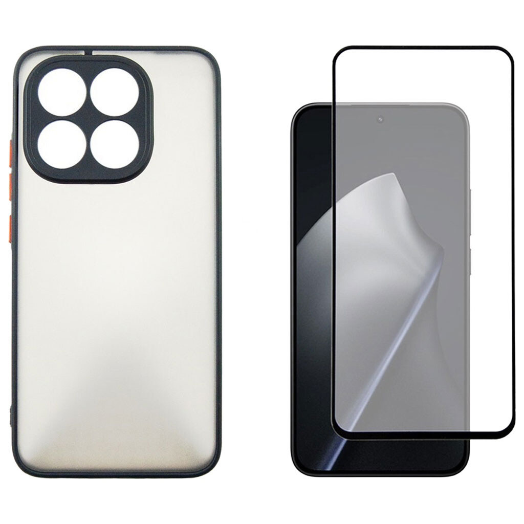 Чехол (накладка) Xiaomi 15T, Dengos Matt, Черный - № 1 Чехол (накладка) Xiaomi 15T, Dengos Matt, Черный - № 1