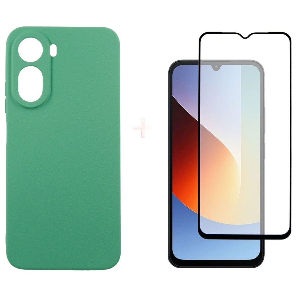 Чехол (накладка) Xiaomi Poco C81 / Redmi A7 Pro, Dengos Soft, Мятный - № 1 Чехол (накладка) Xiaomi Poco C81 / Redmi A7 Pro, Dengos Soft, Мятный - № 1