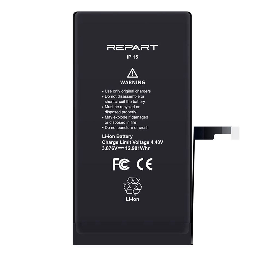 Аккумулятор Apple iPhone 15, REPART, High quality - № 2 Аккумулятор Apple iPhone 15, REPART, High quality - № 2